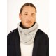 Scarf/Neck - Infinity/Knitted Cotton/Grey