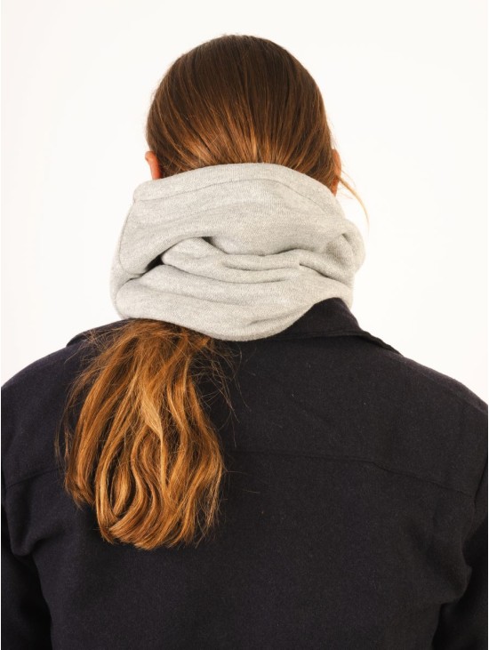 Scarf/Neck - Infinity/Knitted Cotton/Grey