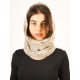 Scarf/Neck -Infinity/Knitted/Cotton/Beige