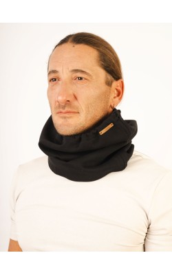 Scarf/Neck Scarf/Waterproof & Cotton/Double-Face/Black-Grey