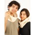Scarf/Neck/Wool/Ecru