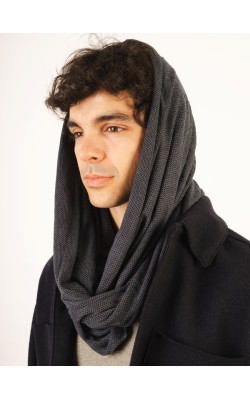 Scarf/Infinity/Cotton/Dark Blue 