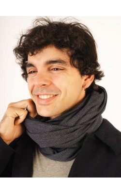 Scarf/Infinity/Cotton/Dark Blue 