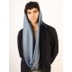 Scarf/Infinity/Cotton/Blue Denim