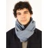 Scarf/Infinity/Cotton/Blue Denim
