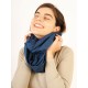 Scarf/Infinity/Cotton/Blue 