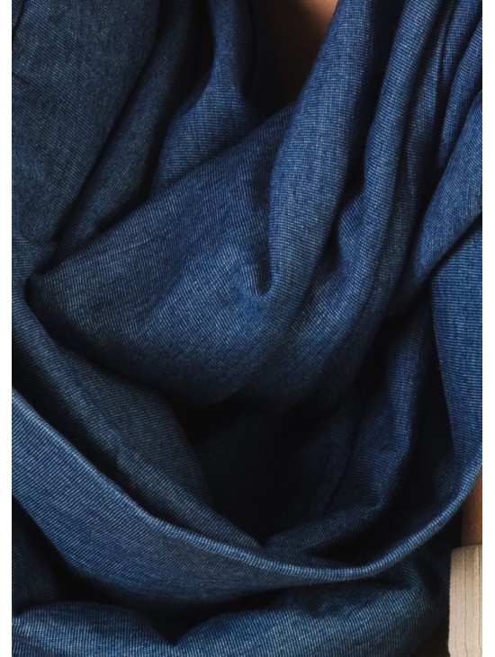 Scarf/Infinity/Cotton/Blue 