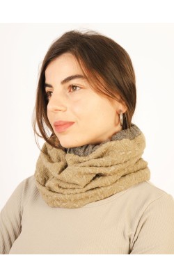 Scarf/Neck/Wool/Yellow Ecru Scarf/Neck/Wool/Yellow Ecru