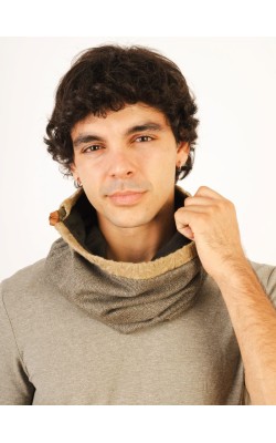 Scarf/Neck/Wool/Olive Green 
