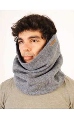 Scarf/Neck/Wool/Light Blue - Square