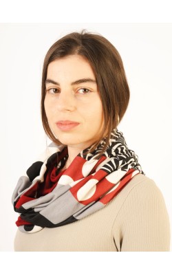 Scarf/Infinity/Cotton/Colorful Print