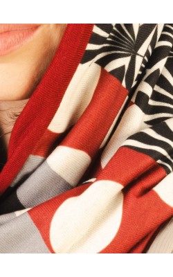 Scarf/Infinity/Cotton/Colorful Print