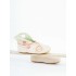 Malo Botties/Ecru- mint - silk cord