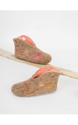 Malo Botties/Sand and salmon - silk cord Malo Botties/Sand and salmon - silk cord
