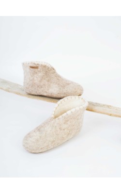 Basic/Ankle Booties/Ecru-Gold string. Basic/Ankle Booties/Ecru-Gold string.