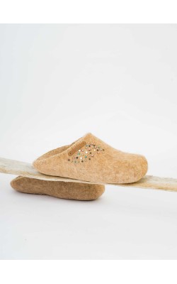 Pleiades/Slip-Ons/Beige-Colorful Beads