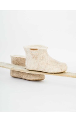 Basic/Ankle Booties/Ecru