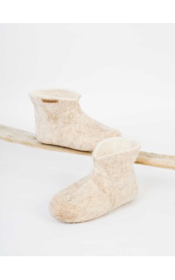 Basic/Ankle Booties/Ecru Basic/Ankle Booties/Ecru