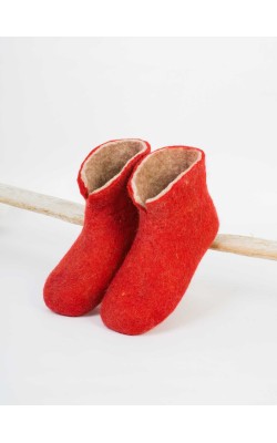  Basic/Ankle Booties/ Red 