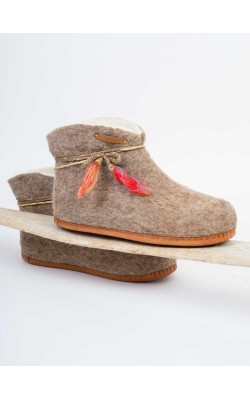 Artemis/Ankle booties/ Sand - tassel 