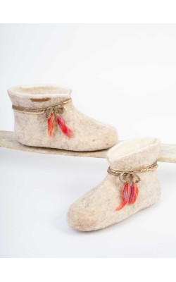 Artemis/Ankle booties/Ecru - Tassel Artemis/Ankle booties/Ecru - Tassel