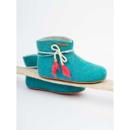 Artemis/Ankle booties/Aegean Blue-green - Tassel