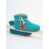 Artemis/Ankle booties/Aegean Blue-green - Tassel