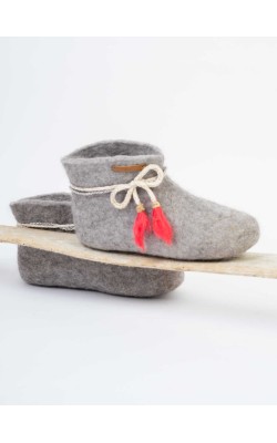 Artemis/Ankle booties/Grey - Tassel