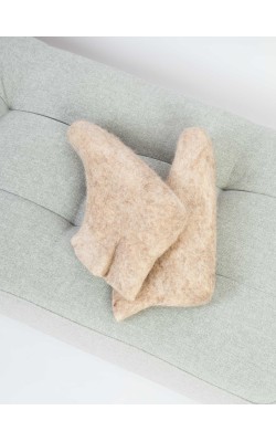 Socks/Felted Wool/Ecru